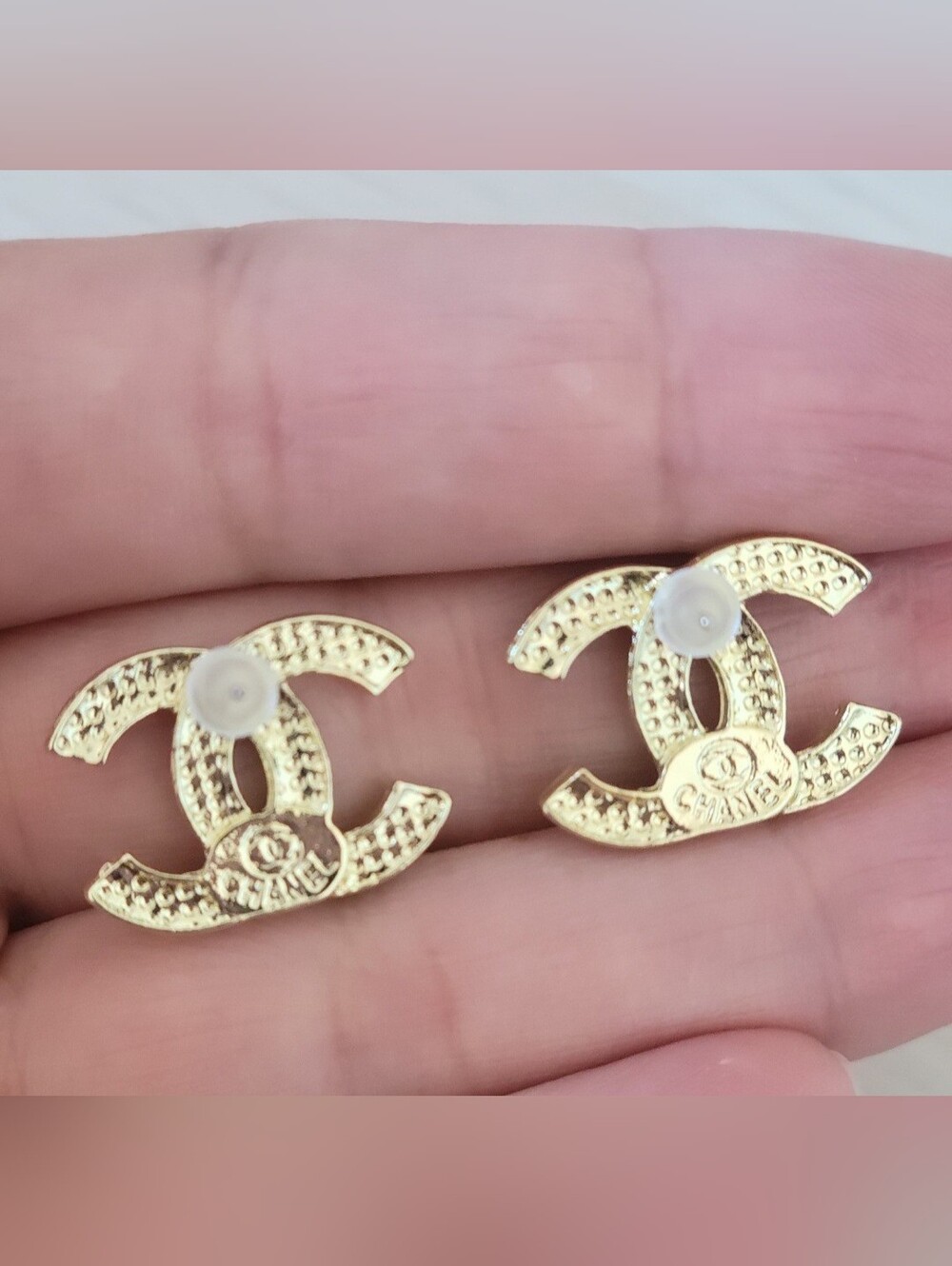 Gold-Tone Crystal Interlocking - Picture 3 of 3